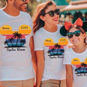 Disney Spring Break 2025 shirt, Mickey Minnie shirt, Disney reis familie bijpassende Tee, familie bijpassende voorjaars vakantie tshirt, voorjaars vakantie Tee