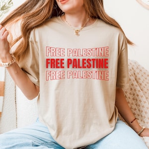 Free Palestine T-Shirt, Stand With Palestine Tee, Palestinian Lives Matter Shirt, Human Rights Gift, Equality Shirt, Palestinian Gaza Shirt