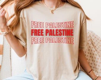 Free Palestine T-Shirt, Stand With Palestine Tee, Palestinian Lives Matter Shirt, Human Rights Gift, Equality Shirt, Palestinian Gaza Shirt