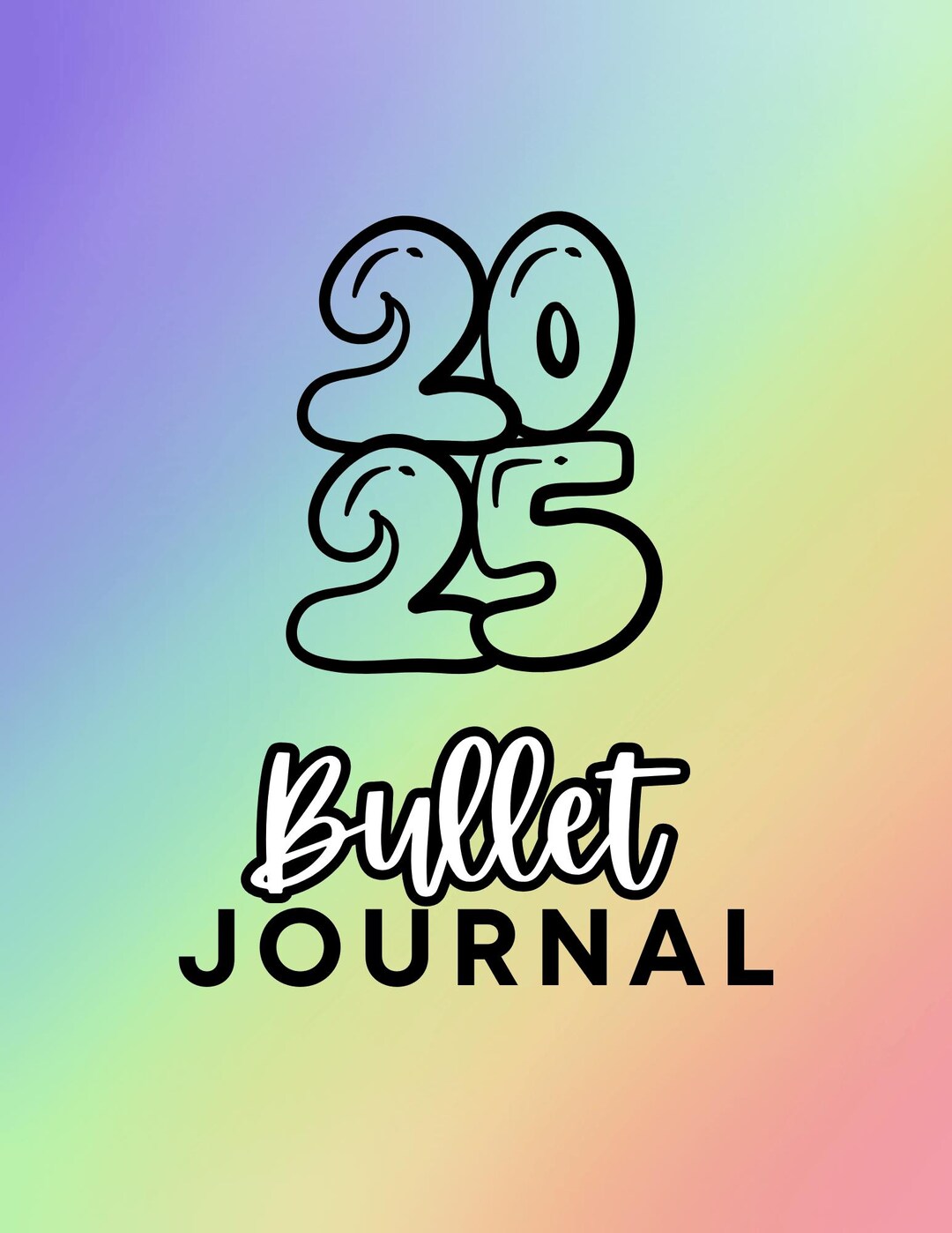 2025 printable premade bullet journal etsy