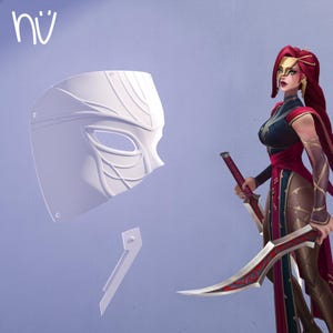 Accesorios de Katarina - Máscara de la Rosa Negra - Impresión 3D