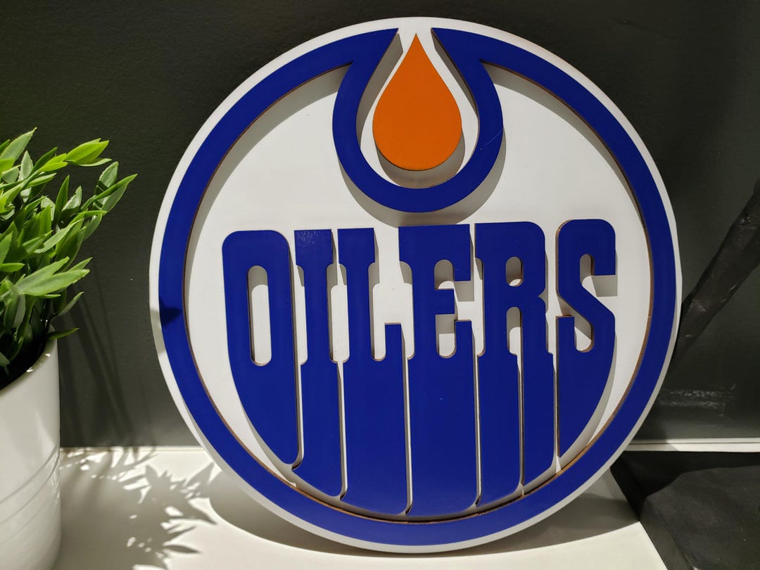 Edmonton Oiler Logo Wood Sign, 3D Sports Sign for Hockey Fan - Etsy