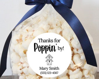 Open House Favor Stickers: Real Estate Realtor Business Thank You Treat