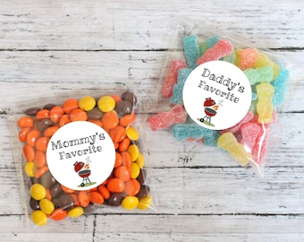 Baby-Q Favor Stickers: Mommy & Daddy's Favorite Snacks - BBQ Baby Shower
