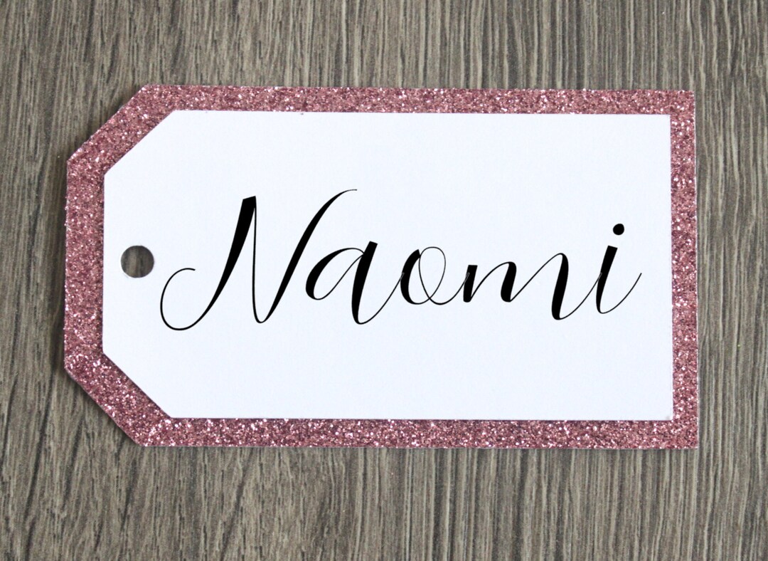 Personalized Gift Name Tag Party Favor Thank You Bag Box Flower Girl, Bridesmaid, Maid of Honor