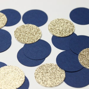 Navy and gold confetti, table scatter, baby shower, birthday, graduation, gender reveal party, engagement, wedding decor, bridal shower