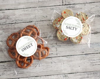 Wedding Welcome Bag Stickers: Sage Leaf Favor Stickers