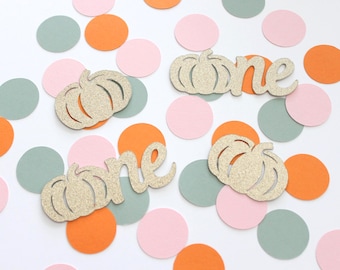 Our Little Pumpkin Is One; First Birthday Table Confetti Decor