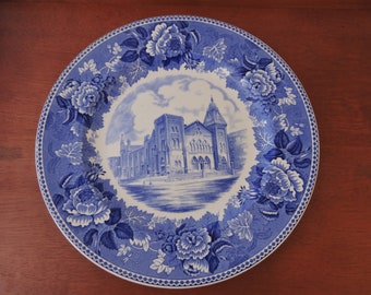 Washington DC Blue And White First Congregational Church Wedgewood Plate