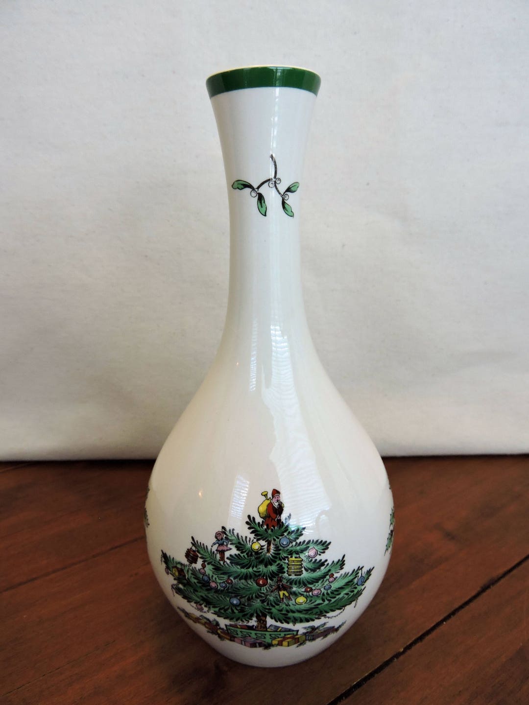 Spode Christmas Tree 7 1/2 Bud Vase Etsy