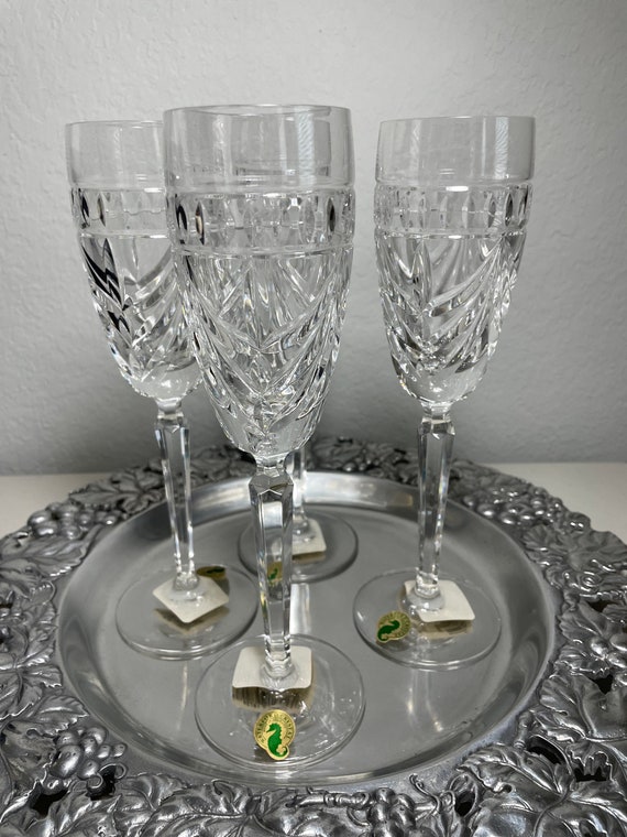 Waterford Crystal Overture Flutes Champagne Glasses