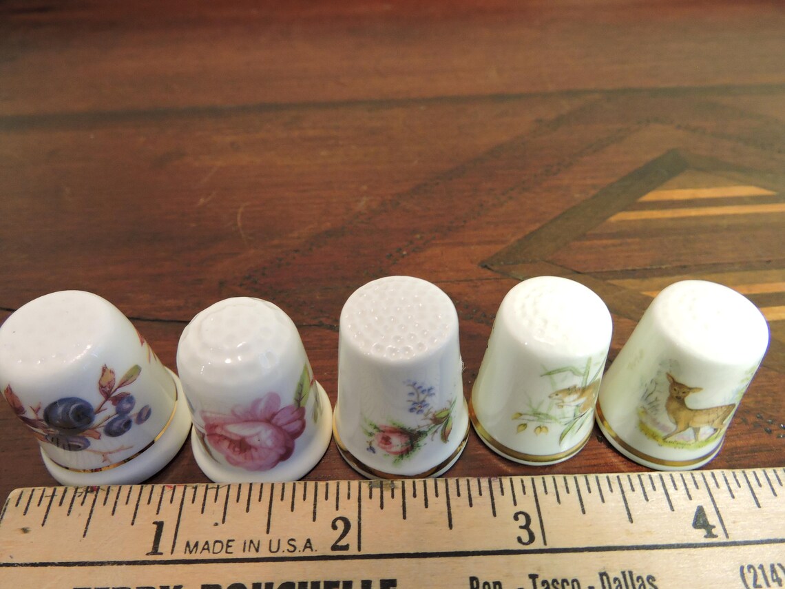 Thimbles Collection Vintage Made in England lot of 5 Etsy