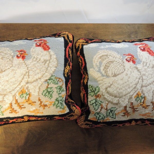 Needlepoint Pillow Etsy