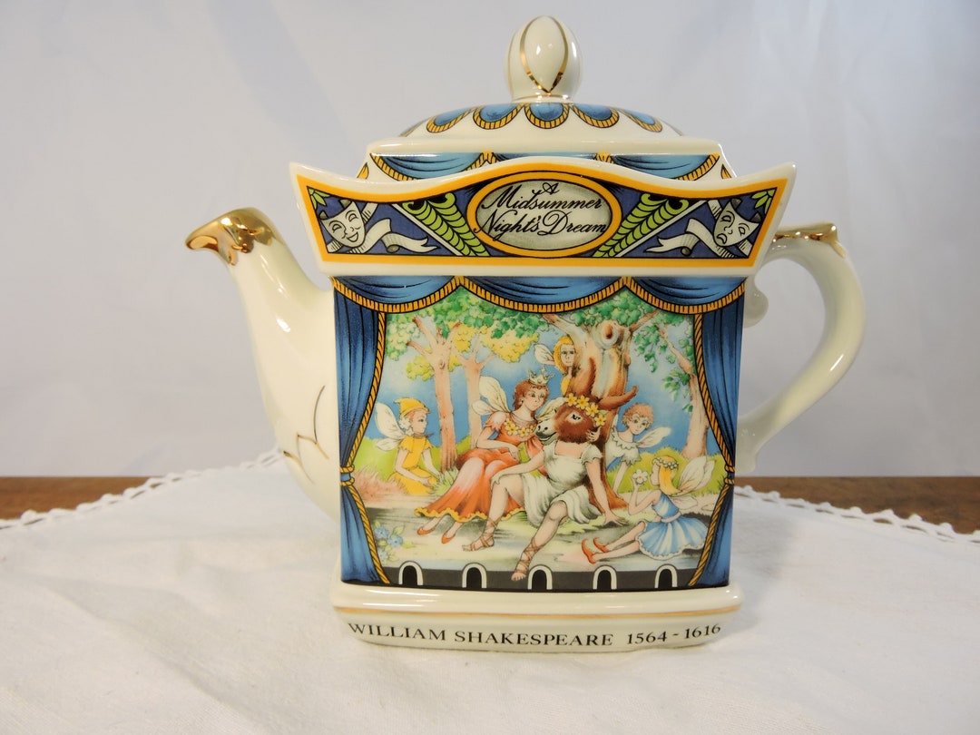 Sadler Teapot William Shakespeare A Midsummers Night Dream Etsy