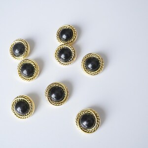 Set of 8 Vintage Composite Buttons – Decorative Buttons for Sewing, Scrapbooking, or Upcycled Fashion