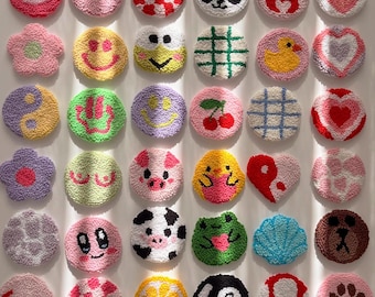 Posavasos personalizados con aguja perforadora, juego de 2 posavasos para coche, bonitos accesorios hechos a mano, regalo para coche nuevo, regalo para conductores noveles, posavasos de bola 8