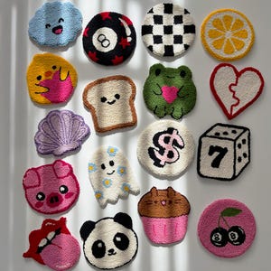 Tufted Mug Rugs, Y2K Punch Needle Coasters, Cute Drink Coasters, Unique Housewarming Gifts, Handmade Birthday Gifts - Last stock!