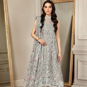Designer dress, Pakistani Wedding Dress, walima outfit, Barat Outfit, wedding guest outfit, gift for her, dholki outfit, Nikkah dress,