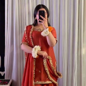 Custom Made Orange Dress