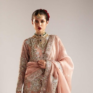 Bridal dress, Pakistani wedding dress, Indian dress, party dress, embroidery clothes, stitched gown, Mehndi, Barat, Nikkah dress,maxi guest