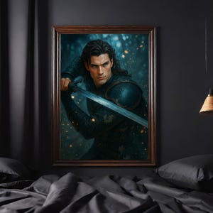 Kingfisher - Le Livre Vif-Argent de Callie Hart - Fae & Alchemy - Affiche imprimée - Livre fantastique - Romance