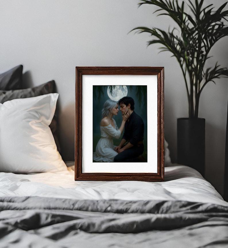 Kai Azer and Paedyn Gray- The Powerless Trilogy - Lauren Roberts Author - Poster print art - Fantasy book - Romantasy - Reckless, Fearless image 2
