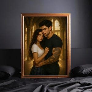 Tory Vega and Darius Acrux Poster - Aurora Academy - Zodiac Academy - Art Print - Caroline Peckham - Susanne Valenti - Romantasy