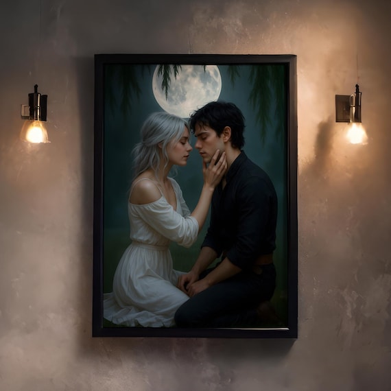 Kai Azer and Paedyn Gray- The Powerless Trilogy  - Lauren Roberts Author - Poster print art - Fantasy book - Romantasy - Reckless, Fearless