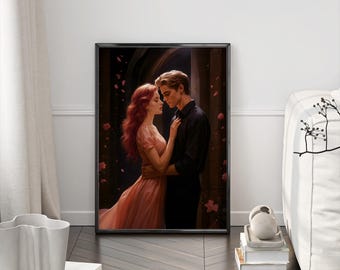 Evangeline Fox and Jacks dance Poster - Once Upon a Broken Heart - Romantasy - Romance Book - Stephanie Garber - Art Print
