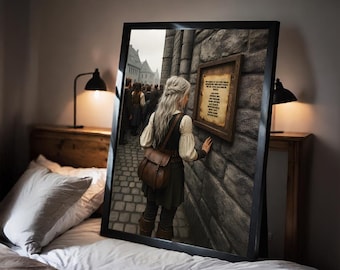 Paedyn Gray - The Powerless Trilogy - Lauren Roberts Author - Poster print art - Fantasy book - Romantasy - Purging Trials - Ilya