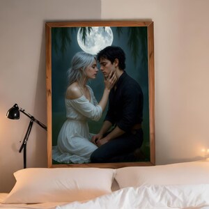 Kai Azer and Paedyn Gray- The Powerless Trilogy - Lauren Roberts Author - Poster print art - Fantasy book - Romantasy - Reckless, Fearless image 3