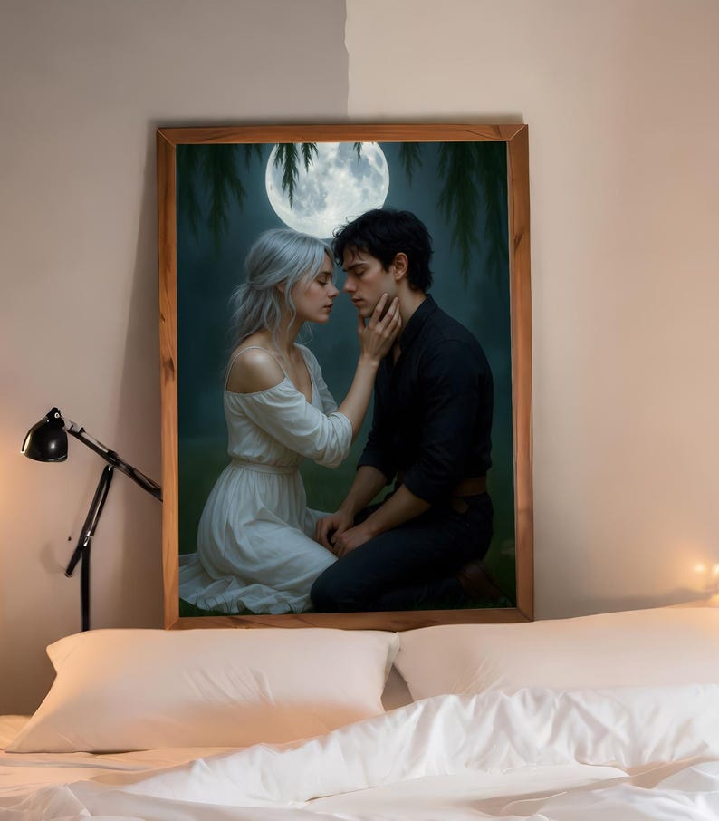 Kai Azer and Paedyn Gray- The Powerless Trilogy - Lauren Roberts Author - Poster print art - Fantasy book - Romantasy - Reckless, Fearless image 3