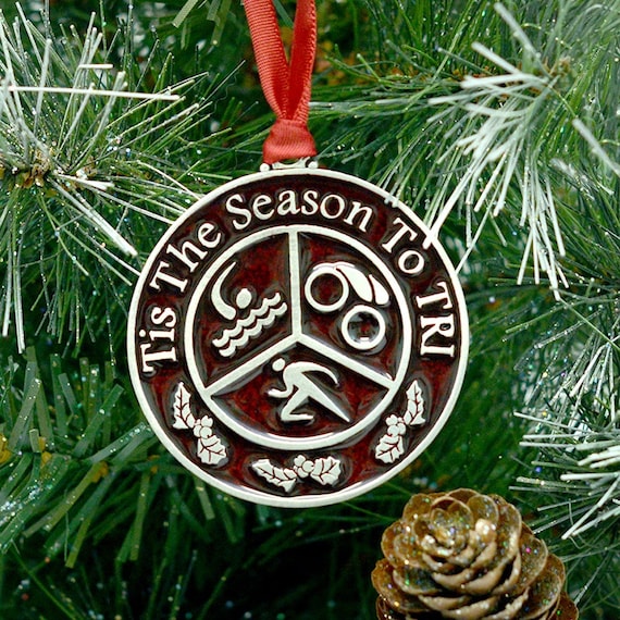 Triathlon Christmas OrnamentTis The Season To Etsy image 0 - Triathlon Christmas OrnamentTis The Season To Etsy