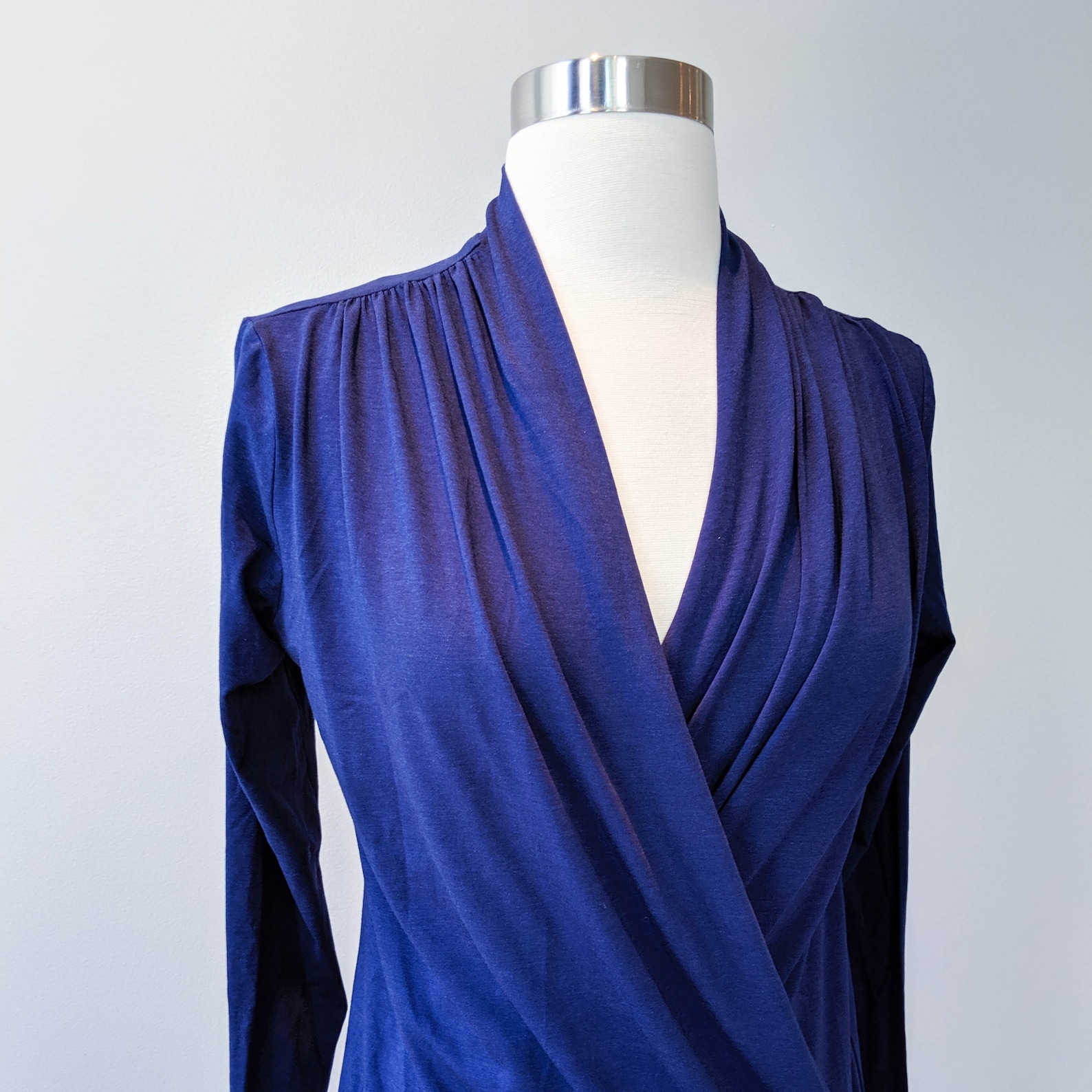 Yoga Wrap Top Long Sleeve Wrap Top Organic Cotton Tshirt Etsy