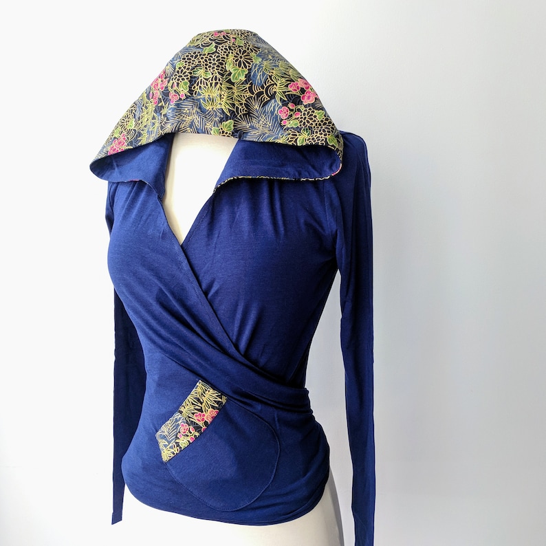 Wrap Top Yoga Wrap Athleisure Hoodie Wrap Hoodie Sweater Etsy