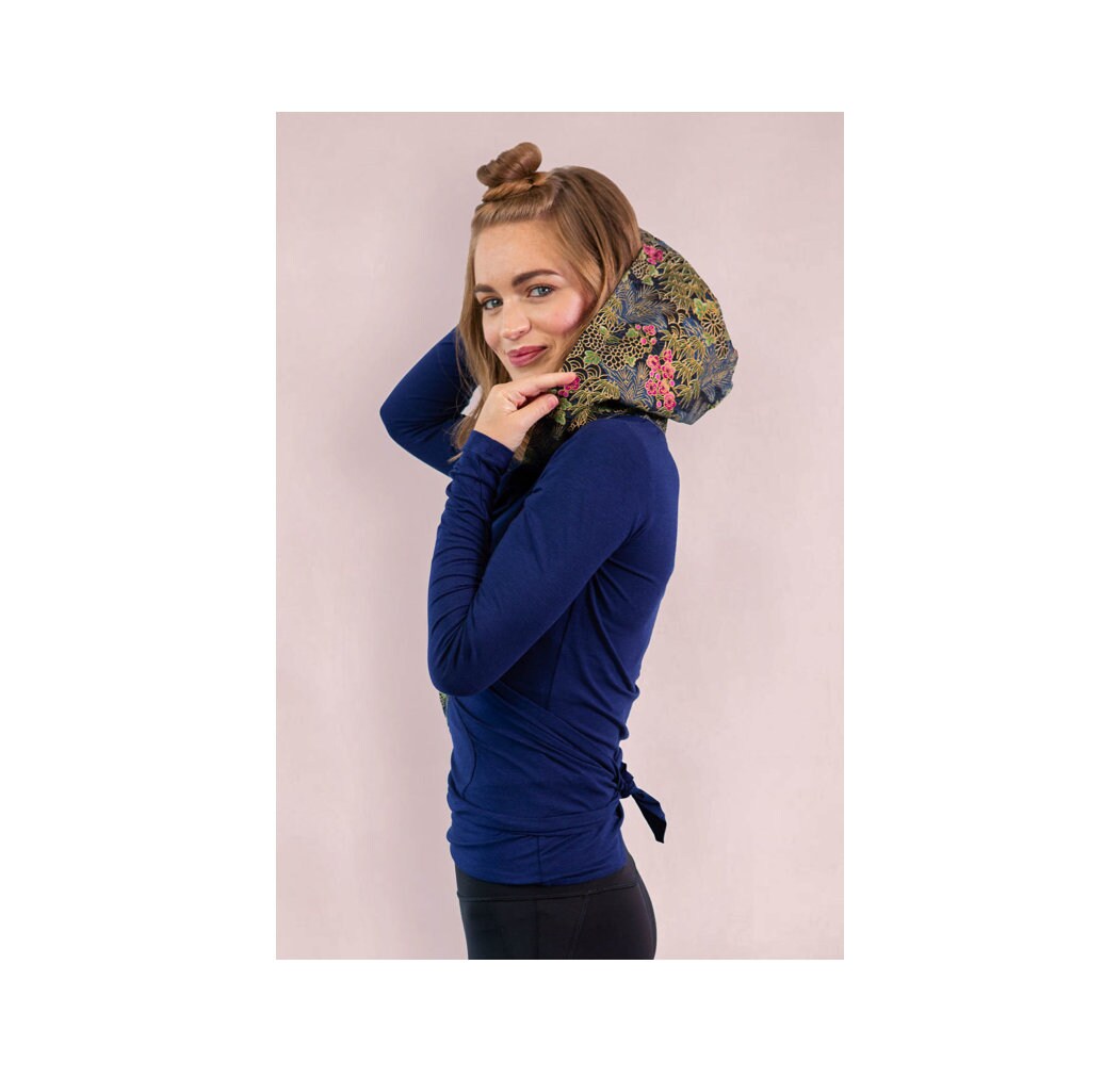 Wrap Top Yoga Wrap Athleisure Hoodie 