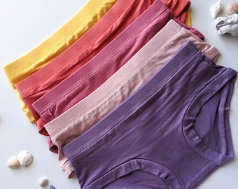 Organic Cotton Bamboo Undies, Womens Everyday Boybriefs