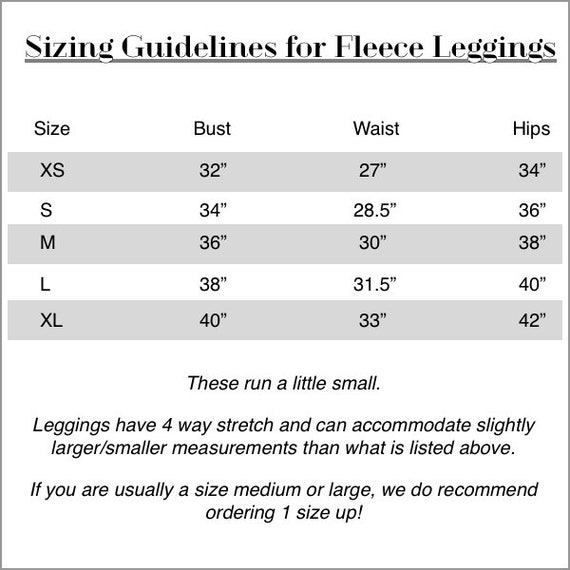Buy Thick Black Leggings, Fleece Lined Leggings, Black Leggings