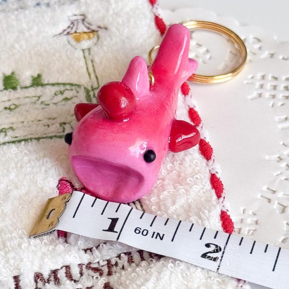 Cherry Whale Shark Keychain Cute Clay Keychain Polymer Clay