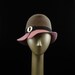Fedora Hat for Women Fur Felt Hat Vintage Style Art Deco Gray and Pink