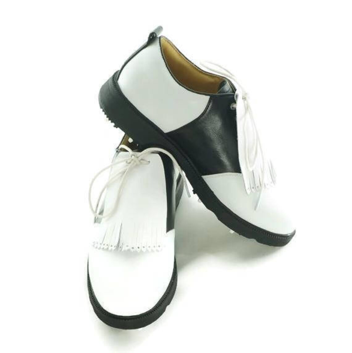 White Kilties for Mens Golf Shoes, Shoe Fringes, Best Golf Gift, Golf Gift for Men, Presents for