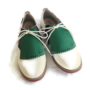 Kelly Green Kilties for Womens Golf Shoes, Swing Dance Shoes Golf Gifts, Golf Accessories, Ladies Golf Shoes, Shoe Accessories Team Attire