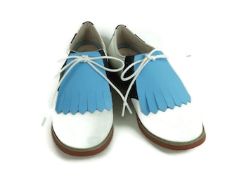 Baby Blue Kilties für Damen Golfschuhe Swing Dance Schuhe Swing Schuhe Lindy Hop Beste Golfschuhe, Golf Geschenke für Frauen, Golf Accessoires