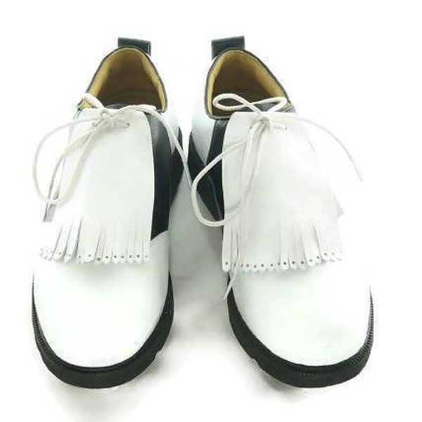 White Kilties for Mens Golf Shoes, Shoe Fringes, Best Golf Gift, Golf Gift for Men, Presents for Dad, Gifts for Golfers, Golf Presents