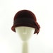 Oxblood Red Winter Hat, Red Hat, Bowler Hats for Women, Derby Hat, Ladies Hat, Cloche Hat, Ladies Winter Hats, Felt Hat, Ladies Bowler Hat 