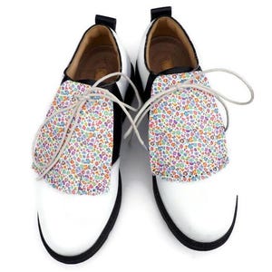 Rainbow Tiny Animal Print Kilties for Golf Shoes, Swing Dance Shoes, Shoe Fringes for Golf, Golf Accessories, Golf Stuff