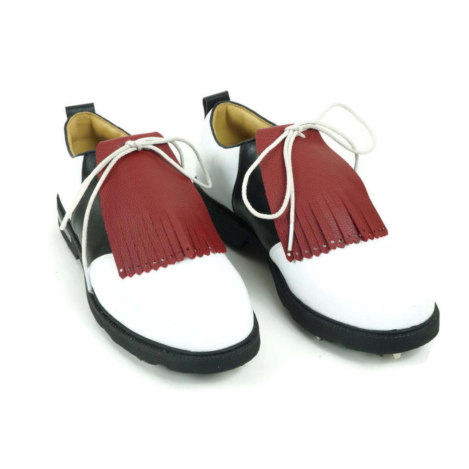 Dark Red Kilties for Mens Golf Shoes Kiltie Lindy Hop Swing Etsy New