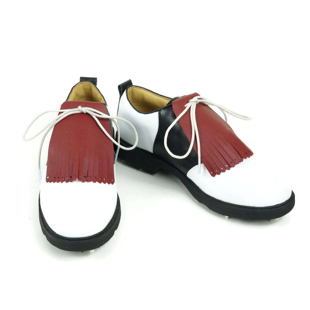 Dark Red Kilties for Mens Golf Shoes Kiltie Lindy Hop Swing Etsy