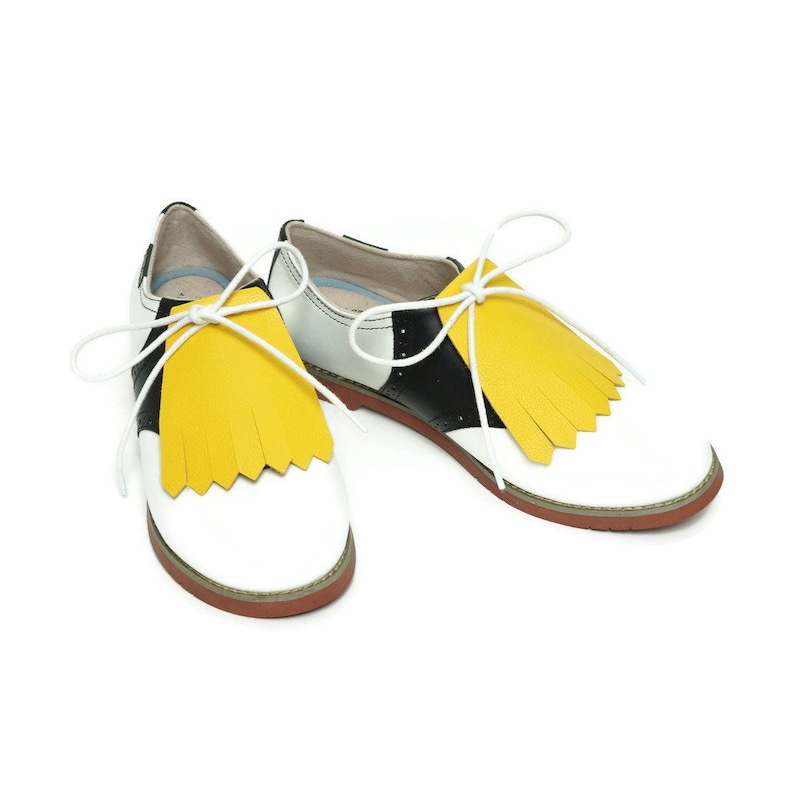 Yellow Golf Shoes Kilties Golf Shoes for Women Shoe Etsy