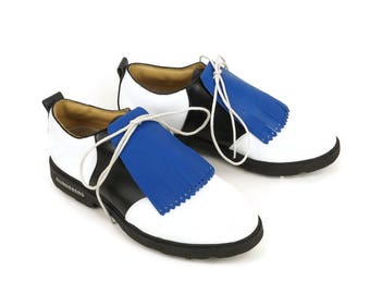Royal Blue Kilties for Mens Golf Shoes, Swing Dance Shoes, Golf Accessories, Mens Golf Shoe Kiltie, Golf Gift Ideas, Shoe Fringe